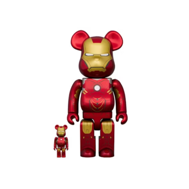 Bearbrick The Infinity Saga Iron Man Mark IV 100% & 400% Set