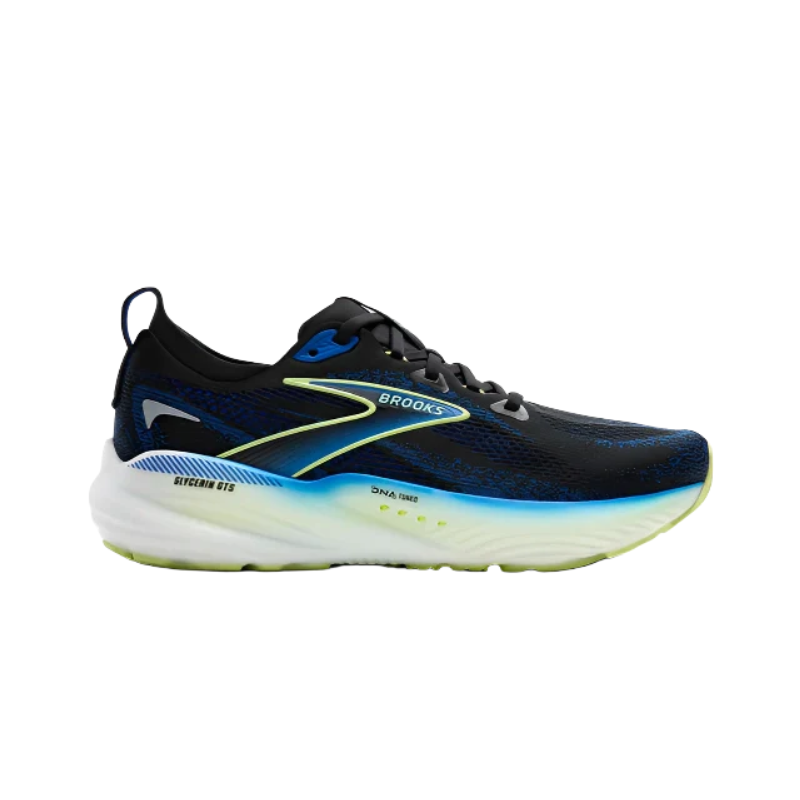 Brooks Glycerin 22 Black Cobalt Neo Yellow