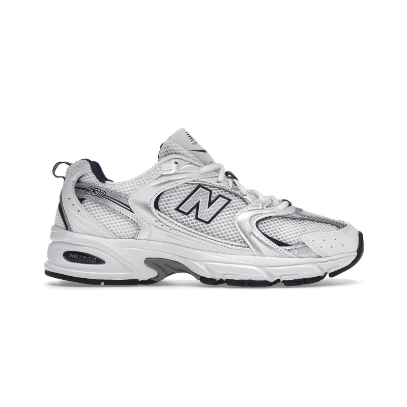 New Balance 530 White Silver Navy
