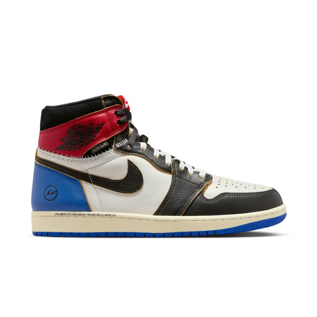 Jordan 1 Retro High OG SP Fragment x Union LA Varsity Red Sport Royal