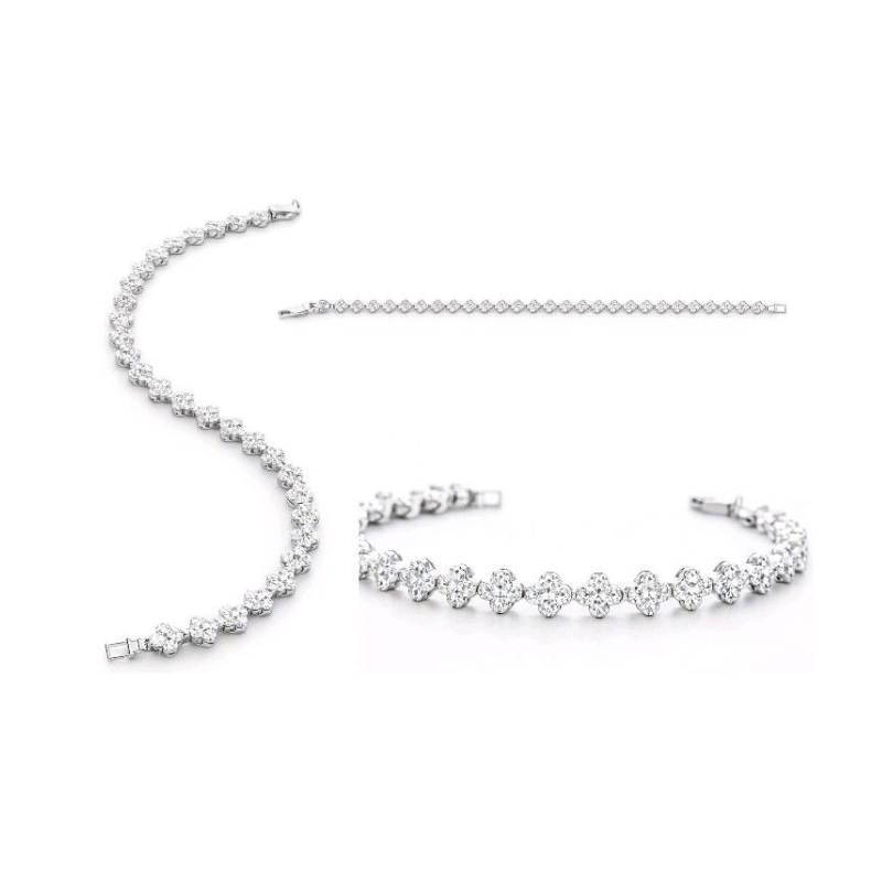 Silver Clover Bracelet