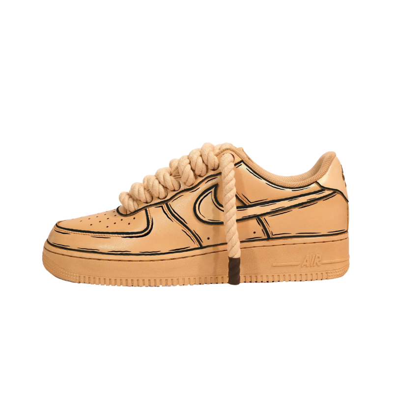 AF1  COFFEE  (Black Dash)