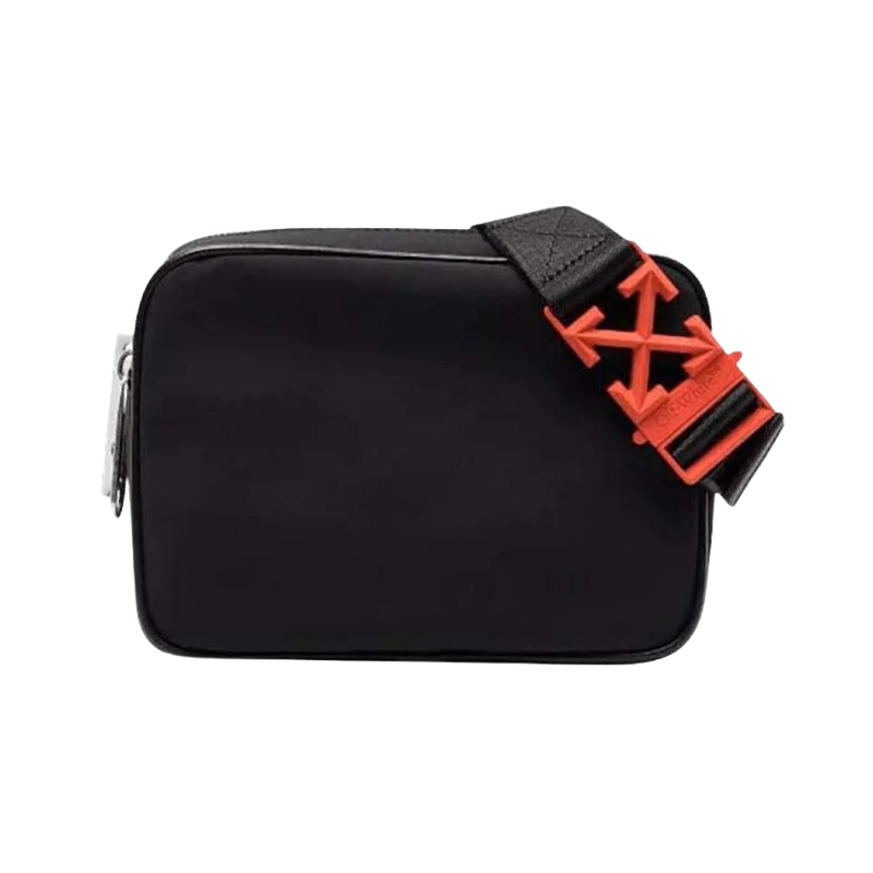 Off-White Arrow Plaque Nylon Bum Bag Black/Orange