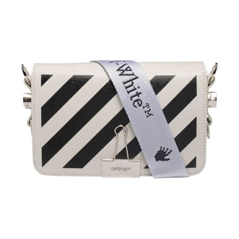Off-White Diag Flap Bag Mini White/Black
