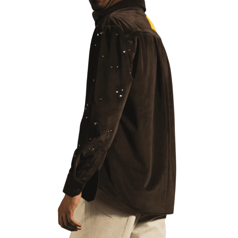 Sugga Rivet Rain Brown Overshirt