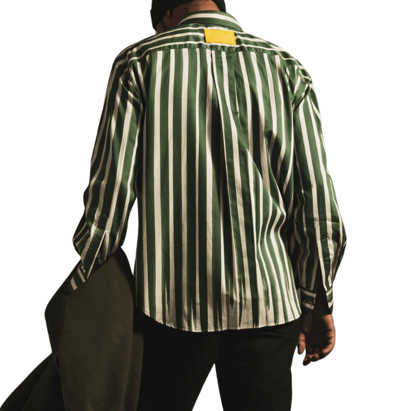 Sugga Fake Stripe Green Shirt
