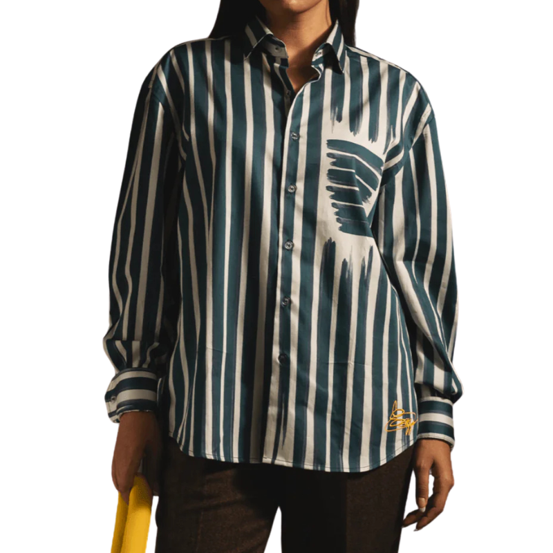 Sugga Fake Stripe Blue Shirt