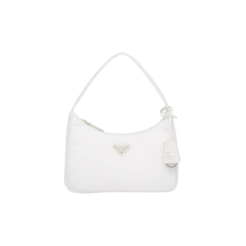 Prada Re-Edition 2000 Nylon Mini Bag White