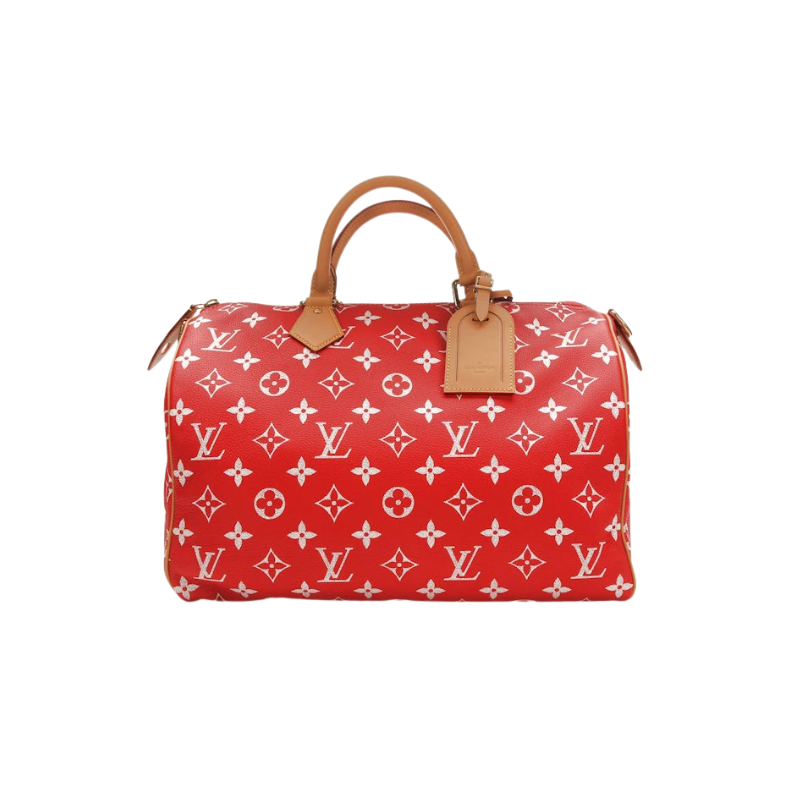 Louis Vuitton Speedy P9 Bandoulière 40 Monogram Leather Red