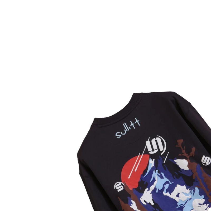 Sullitt Dawning Mountain Black Tshirt