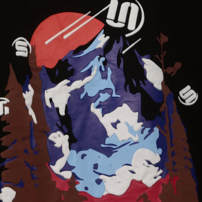 Sullitt Dawning Mountain Black Tshirt