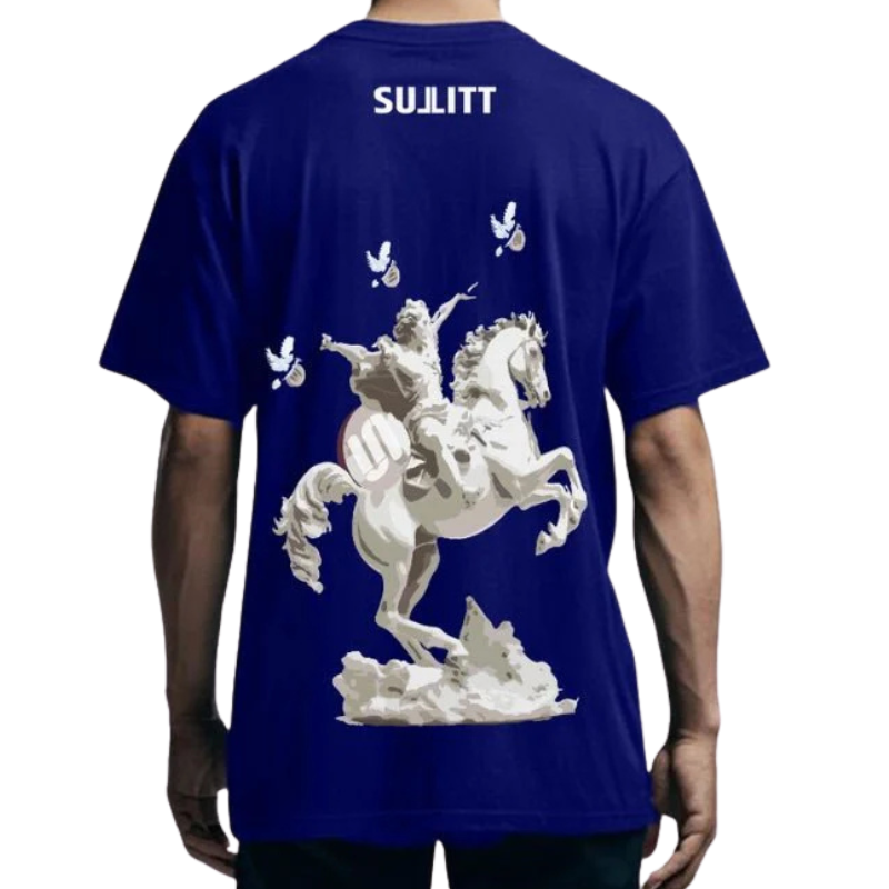 Sullitt Might Horse Blue Tshirt