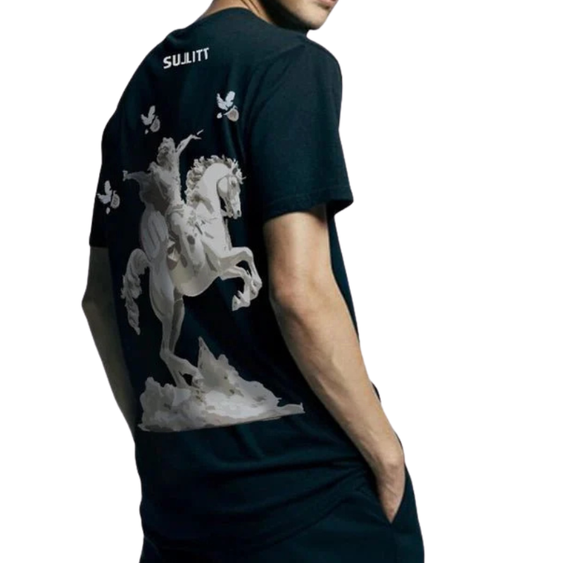 Sullitt Might Horse Black Tshirt