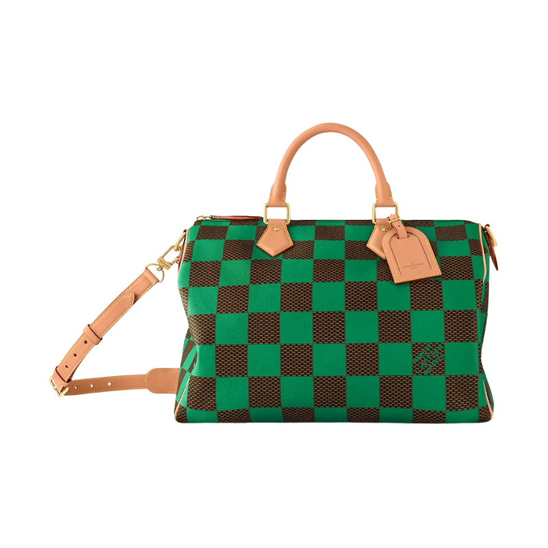 Louis Vuitton Speedy 40 Bandoulière Damier Pop Green