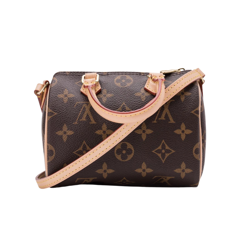 Louis Vuitton Speedy Bandouliere Monogram Nano Brown