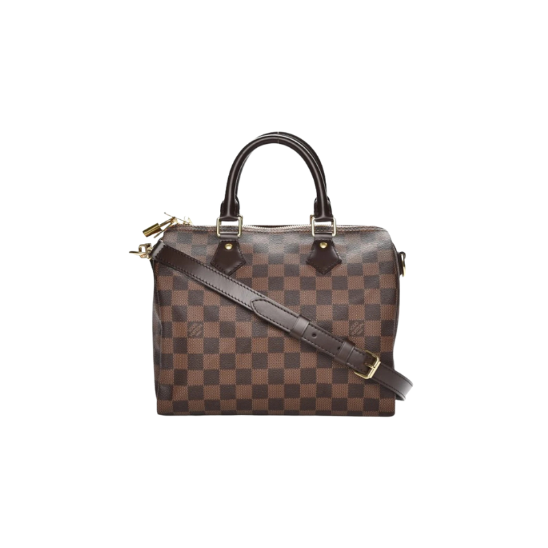 Louis Vuitton Speedy Bandouliere Damier Ebene 25 Brown