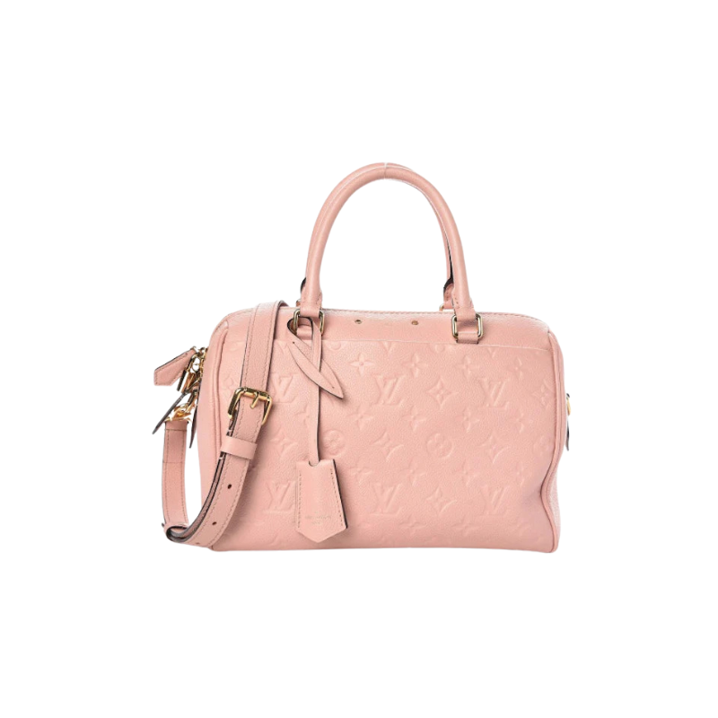 Louis Vuitton Speedy Bandouliere Monogram Empreinte 25 Rose Poudre