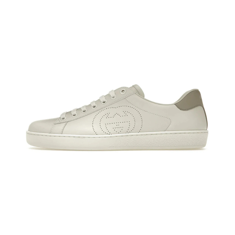 Gucci Ace Perforated Interlocking G White