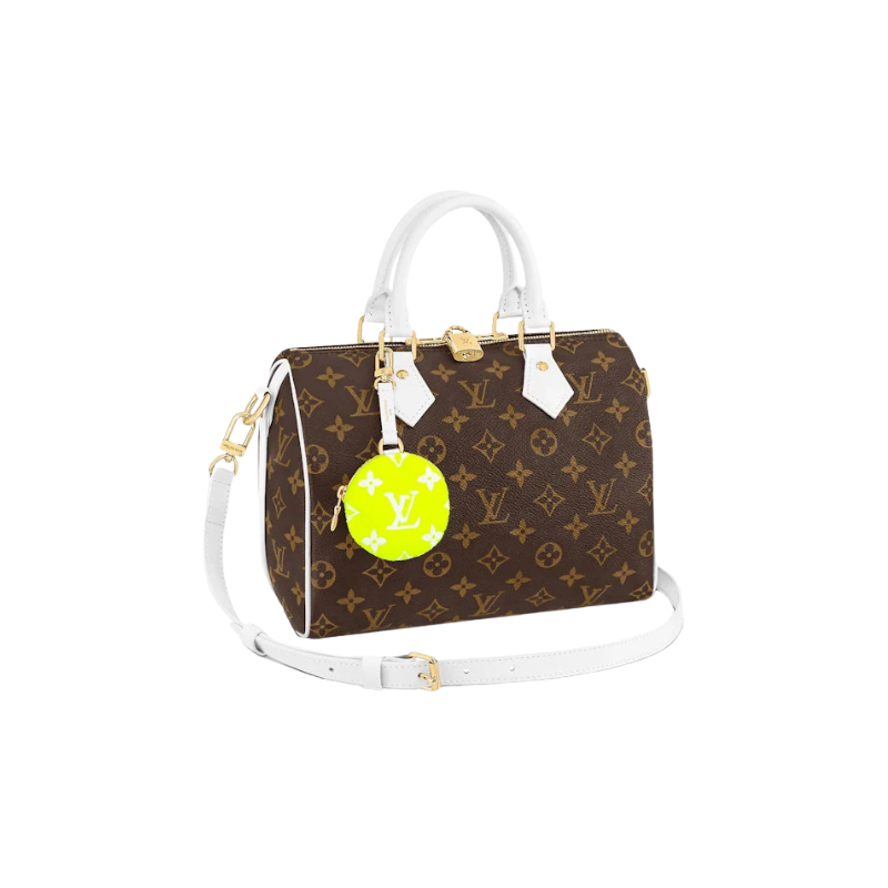 Louis Vuitton Speedy Bandouliere 25 White/Brown