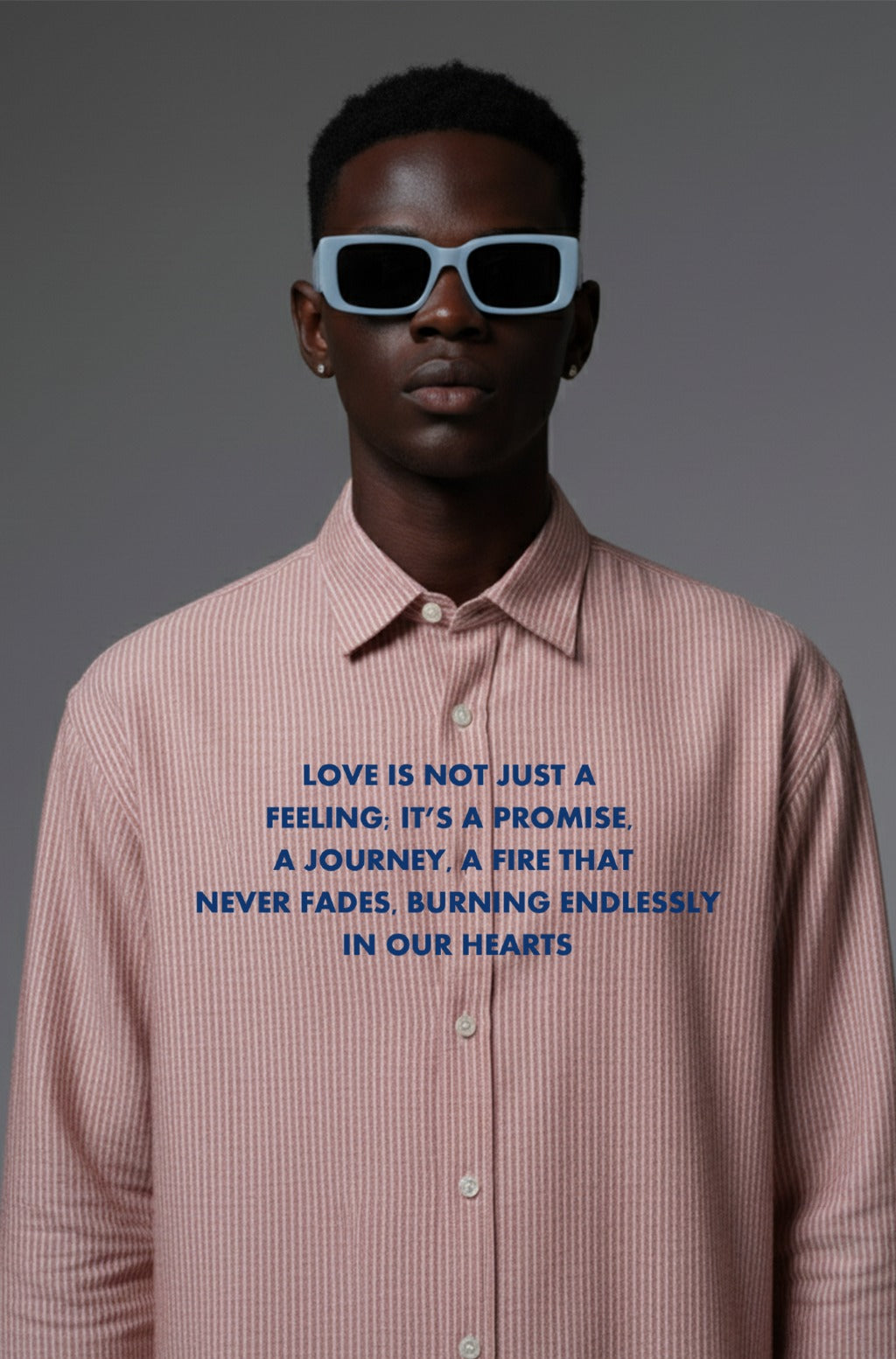 Red Stripe Pure Cotton Statement Shirt