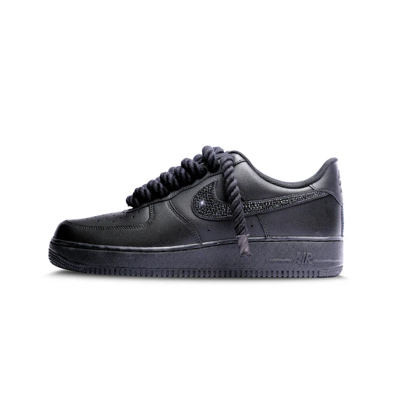 Nike Air Force 1 Low BLACK CRYSTAL SWOOSH V2RL