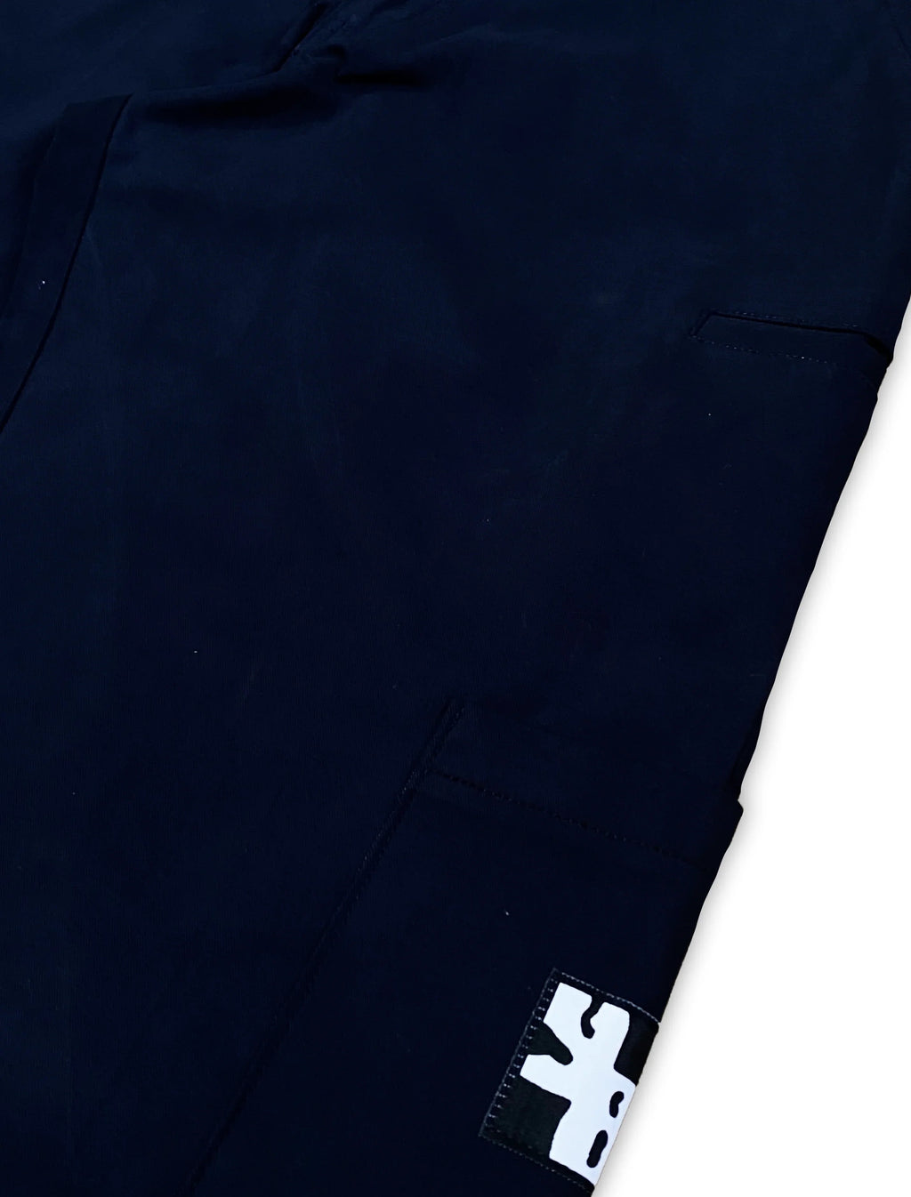 ZIP UP WORK PANTS IN NAVY BLUE