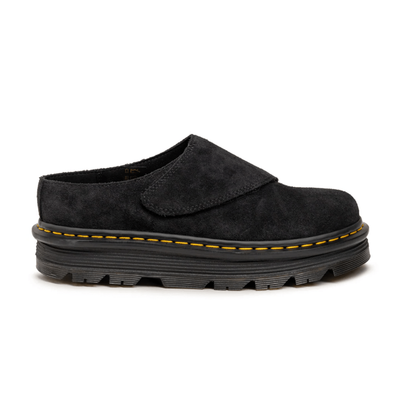 Dr Martens Zebzag AnyWair Suede Mules Black