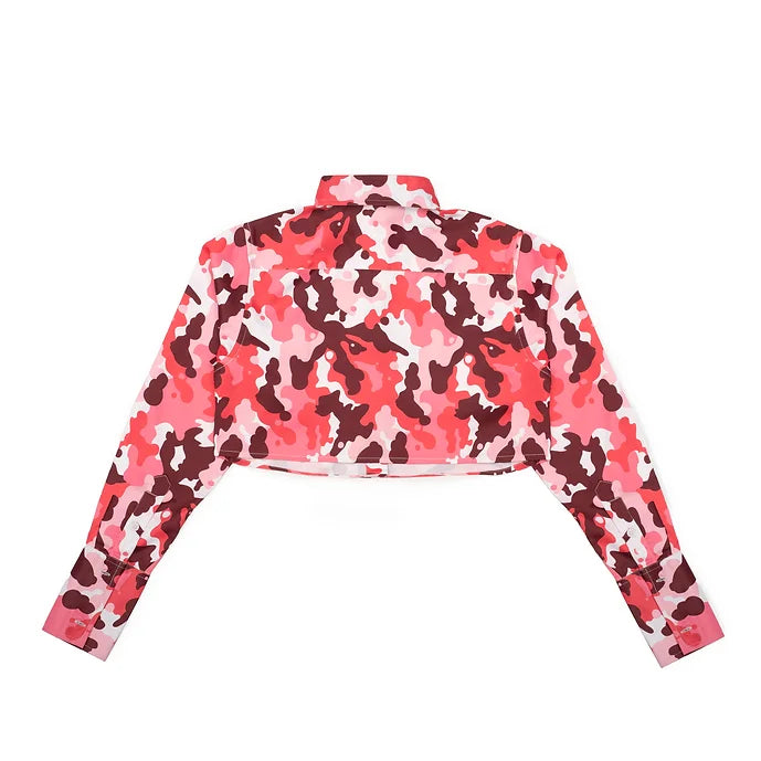 Winery Camo Cropped Shirt