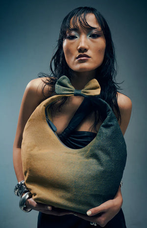 Mélange Hobo Denim Bag - Fetti