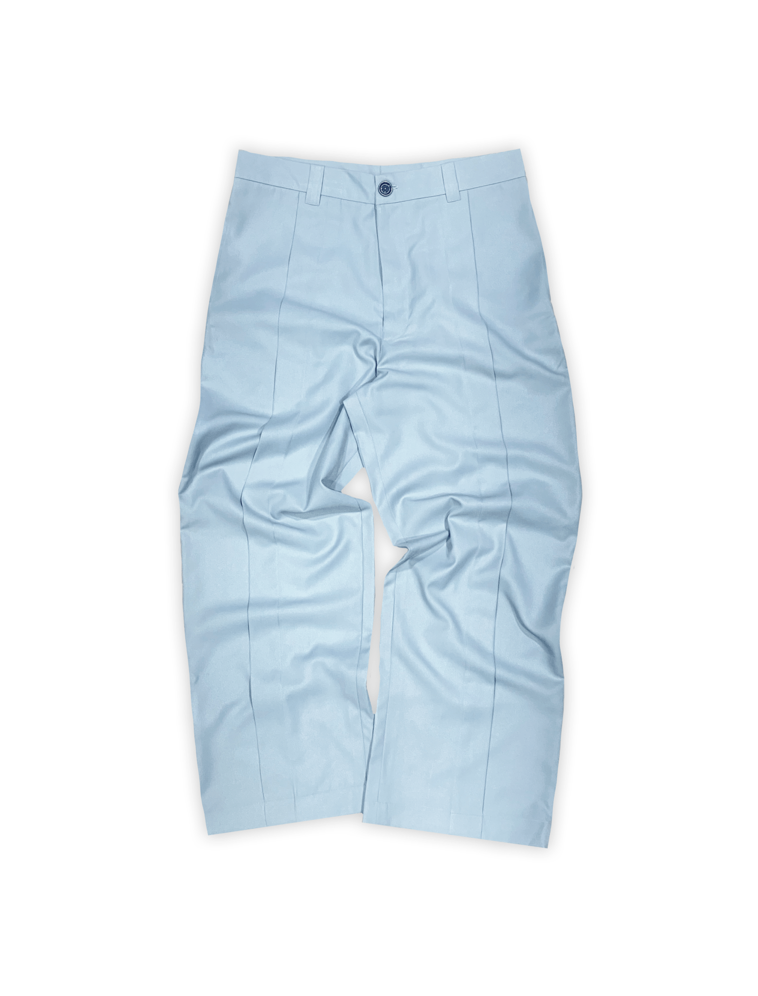 BASIC PLEATED PANTS IN ASH BLUE - YB