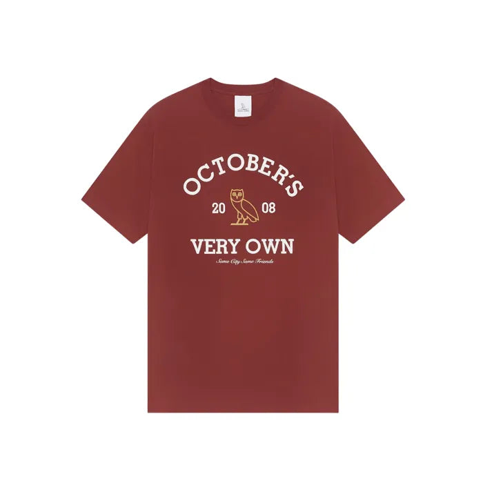 Ovo Collegiate Burgandy T-shirt
