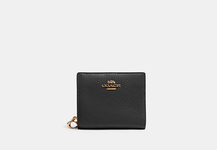 Snap Wallet In Signature Chenille - Gold/Black