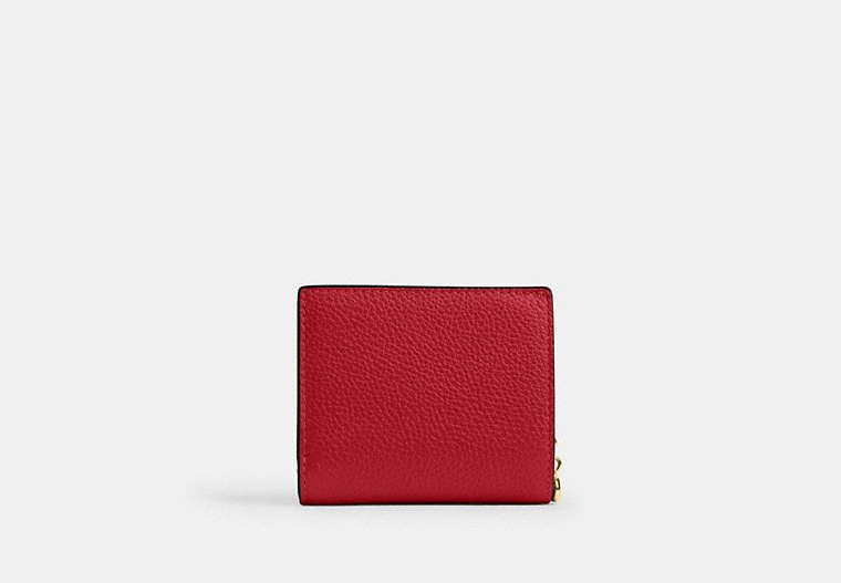 Snap Wallet In Signature Chenille - Gold/Poppy