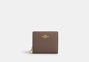 Snap Wallet In Signature Chenille - Gold/Dark Stone