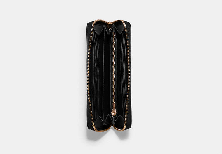 Long Zip Around Wallet - Gold/Black