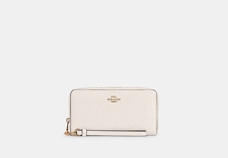 Long Zip Around Wallet - Gold/Chalk