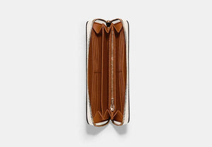 Long Zip Around Wallet - Gold/Chalk