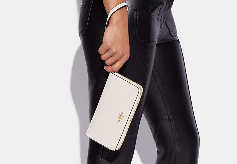 Long Zip Around Wallet - Gold/Chalk