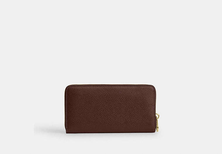 Long Zip Around Wallet - Gold/Maple