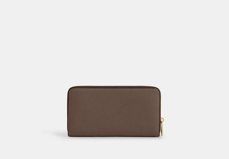 Long Zip Around Wallet - Gold/Dark Stone
