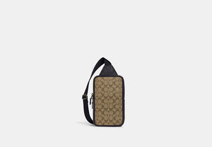 Sullivan Pack In Blocked Signature Canvas - Gunmetal/Khaki/Charcoal