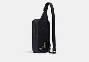 Sullivan Pack In Blocked Signature Canvas - Gunmetal/Khaki/Charcoal