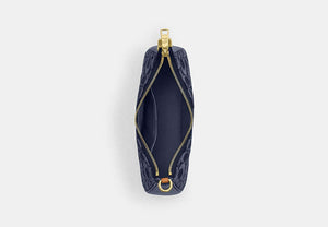 Teri Shoulder Bag In Signature Denim - Gold/Den Gold/Natural