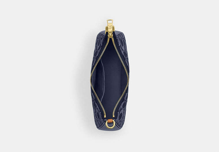 Teri Shoulder Bag In Signature Denim - Gold/Den Gold/Natural