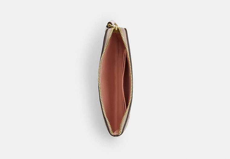 Corner Zip Wristlet - Gold/Sand Multi