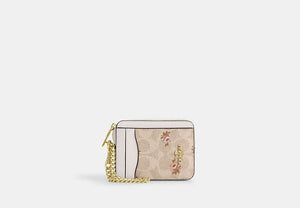 Zip Card Case - Gold/Sand Multi