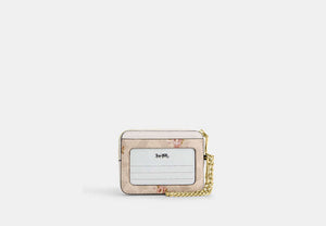 Zip Card Case - Gold/Sand Multi