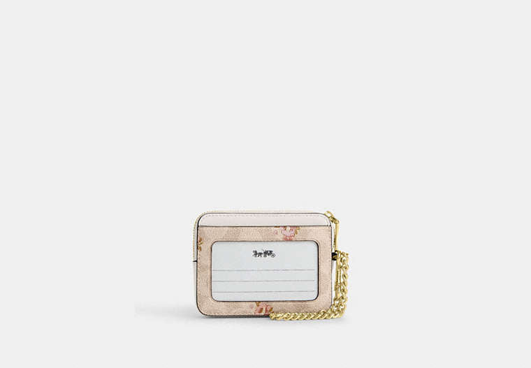 Zip Card Case - Gold/Sand Multi