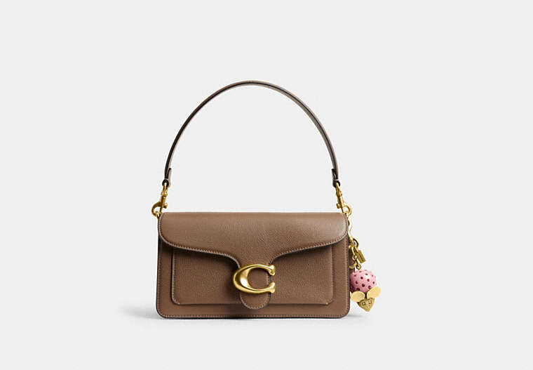 Mouse Bag Charm - Brass/Pink Multi