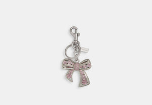 Signature Bag Charm - Silver/Purple
